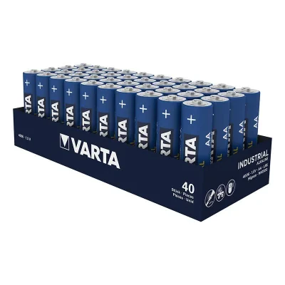 VA_LR06VAALKSP4 - Batterie alcaline Industrial Varta AA 4 pezzi incellofanati