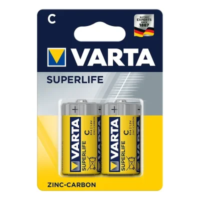 VA_R14VASUPERBP2 - Varta Superlife batterijen C 2 stuks in blister