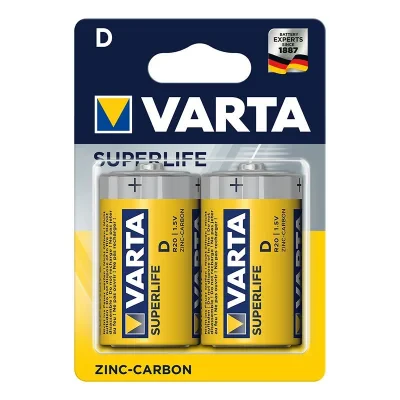 VA_R20VASUPERBP2 - Pilas Varta Superlife D, 2 unidades en blíster