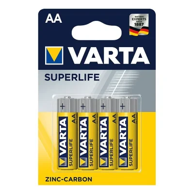 VA_R6VASUPERBP4 - Varta Superlife paristo AA 4 kpl läpipainopakkauksessa