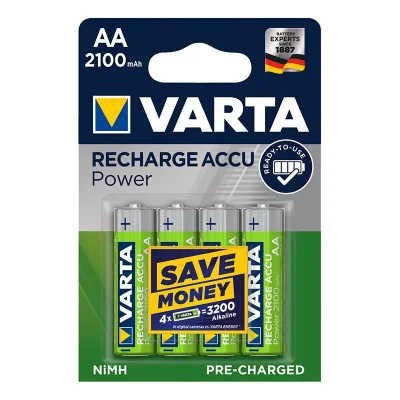 VA_VN12801 - Batterie ricaricabili Accu Power Varta AA 2100 mAh 4 pezzi in blister