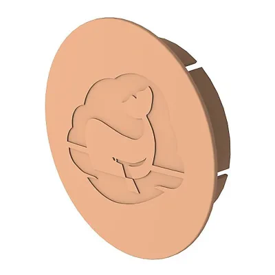 WHALE_DX6501B - Whale air duct end cap 65 mm beige