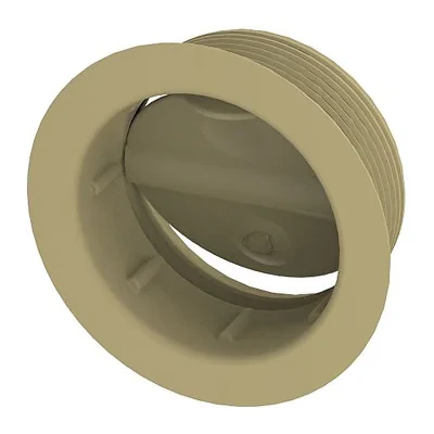 WHALE_DX6511B - Whale air duct adjustable ventilation grille 65 mm beige