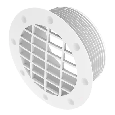 WHALE_DX6526B - Whale air duct fixed ventilation grille 65 mm white