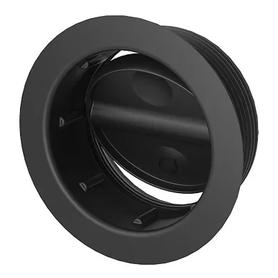 WHALE_DX6531B - Whale air duct adjustable ventilation grille 65 mm black